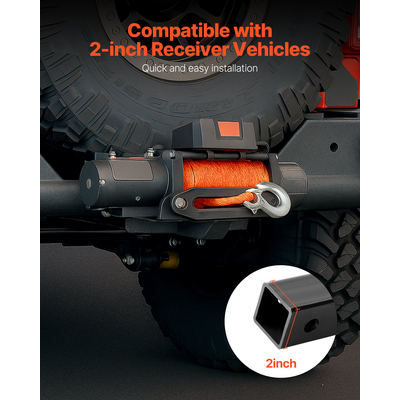 Βάση Βαρούλκου VEVOR 6803 kg Βάση Ρυμούλκησης με Ρυμουλκούμενο και Δέκτη 50,8 mm