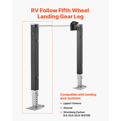 VEVOR RV Follow Fifth Wheel Landing Gear Leg 179014 για Lippert Venture 32,5 in