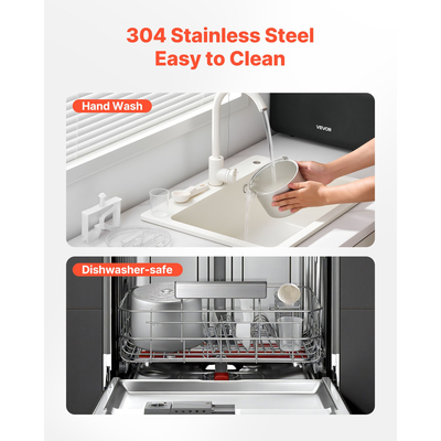 Αυτόματη παγωτομηχανή VEVOR 1.5 QT με ενσωματωμένο συμπιεστή χωρίς προκατάψυξη