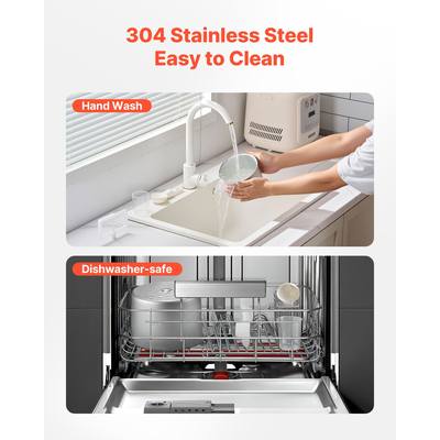 Αυτόματη παγωτομηχανή VEVOR 1 λίτρου με ενσωματωμένο συμπιεστή χωρίς προκατάψυξη