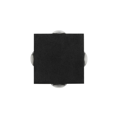 GLOBOSTAR® HIKARI 60686 Μοντέρνο Φωτιστικό Τοίχου - Απλίκα LED 8W 1000lm 30° AC 220-240V Αδιάβροχο IP65 Θερμό Λευκό 2700K - CREE XPE Chip & TÜV SÜD Driver - Μαύρο Ματ - Μ9 x Π4 x Υ9cm - 5 Χρόνια Εγγύηση