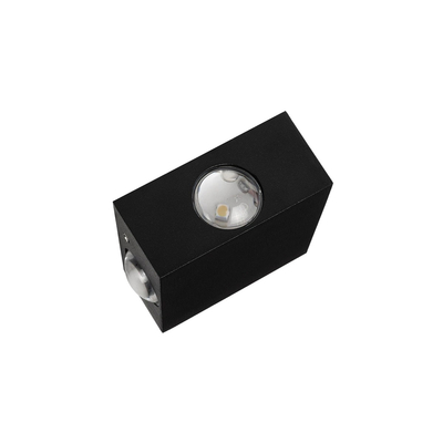 GLOBOSTAR® HIKARI 60686 Μοντέρνο Φωτιστικό Τοίχου - Απλίκα LED 8W 1000lm 30° AC 220-240V Αδιάβροχο IP65 Θερμό Λευκό 2700K - CREE XPE Chip & TÜV SÜD Driver - Μαύρο Ματ - Μ9 x Π4 x Υ9cm - 5 Χρόνια Εγγύηση