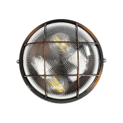 GLOBOSTAR® BOATLIGHT 61624 Vintage Φωτιστικό Καραβοχελώνα Τοίχου & Οροφής με Ντουί 2 x E27 AC 220-240V Αδιάβροχο IP65 - Χάλκινο Παλαιωμένο Εφέ Σκουριάς Ματ - Μ24 x Π24 x Υ11cm