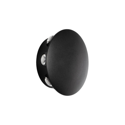 GLOBOSTAR® SOL 60796 Μοντέρνο Φωτιστικό Τοίχου - Απλίκα LED 16W 2000lm 30° AC 220-240V Αδιάβροχο IP65 Θερμό Λευκό 2700K - CREE XPE Chip & TÜV SÜD Driver - Μαύρο Ματ - Μ16 x Π5.5 x Υ16cm - 5 Χρόνια Εγγύηση