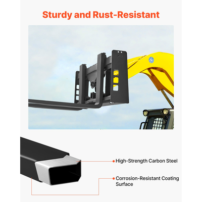Πλαίσιο παλέτας VEVOR 45 ιντσών με δέκτη ρυμούλκησης και μανίκια λόγχης