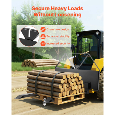 Προσάρτημα πλαισίου περόνης παλέτας VEVOR με περόνες παλέτας Skid Steer 48 ιντσών 2600 λίβρες