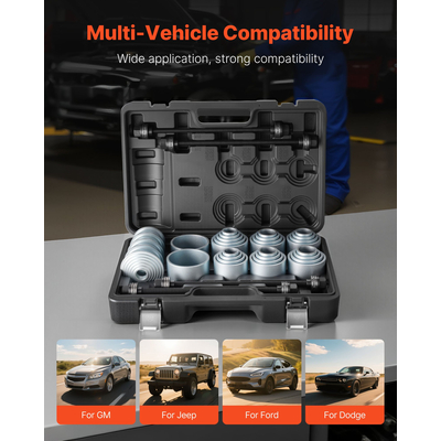Σετ μανίκιων έλξης και πίεσης VEVOR, σετ εργαλείων αφαίρεσης ρουλεμάν δακτυλίου, 36 τεμάχια