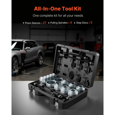 Σετ μανίκιων έλξης και πίεσης VEVOR, σετ εργαλείων αφαίρεσης ρουλεμάν δακτυλίου, 36 τεμάχια