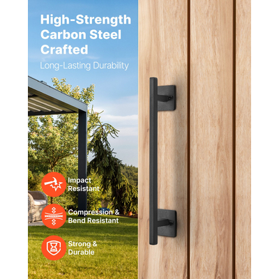 Λαβή πόρτας αχυρώνα VEVOR 12,6 ιντσών, ρουστίκ, βαρέως τύπου, λαβή έλξης για πύλη κήπου