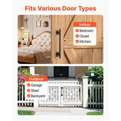 Λαβή πόρτας αχυρώνα VEVOR 12,6 ιντσών, ρουστίκ, βαρέως τύπου, λαβή έλξης για πύλη κήπου