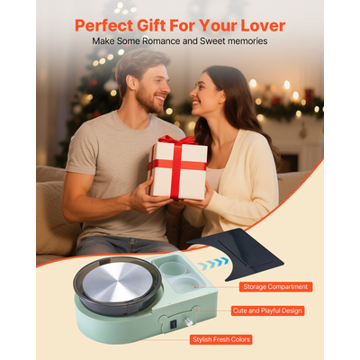 VEVOR Μίνι Τροχός Κεραμικής Ηλεκτρικός Τροχός Πήλινου Σπιτιού για Παιδιά και Ενήλικες 158 mm Πράσινος