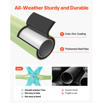 VEVOR Θόλος Αναρρίχησης 10FT Γεωμετρικός Θόλος Αναρρίχησης με Πιατάκι, Κούνια, Φορτία 1000LBS