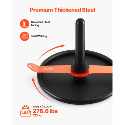 Έλκηθρο VEVOR με βάρη, έλξη, ώθηση, προπόνηση, γυμναστική, πορτοκαλί, μαύρο