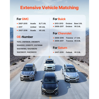 Δυναμό VEVOR για Buick Enclave Base 12-13 GMC Acadia 07-15