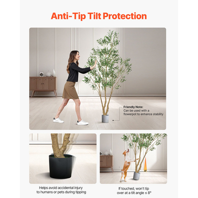 VEVOR Τεχνητή Ελιά 240cm Ψηλή Ψεύτικη Γλάστρα για Γραφείο στο Σπίτι