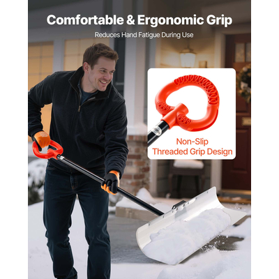 VEVOR Πλαστικό Φτυάρι Εκχιονισμού 36 ιντσών Βαρέως Τύπου Χειμερινό Εκχιονιστικό για Δρόμο
