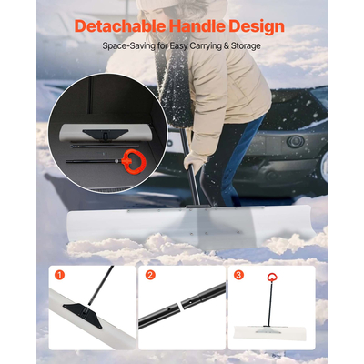 VEVOR Πλαστικό Φτυάρι Εκχιονισμού 48 ιντσών Βαρέως Τύπου Χειμερινό Εκχιονιστικό για Δρόμο