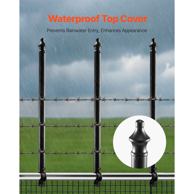 VEVOR 9 πακέτα επέκτασης φράχτη με αλυσίδα 27,4 ιντσών για άνω ράγα U 1,3"-1,5