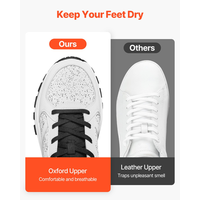 Παπούτσια VEVOR Cross Training W Πλάτος W Αθλητικά παπούτσια Ηνωμένου Βασιλείου μέγεθος 8 με φαρδιά δάχτυλα, λευκά