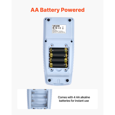 Φορητό θολόμετρο VEVOR, εύρος 0–1000 NTU, συμβατό με ISO 7027