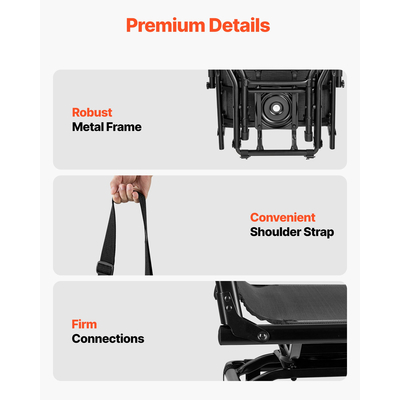 Καρέκλα κυνηγιού VEVOR, αθόρυβη, πτυσσόμενη, 360° περιστρεφόμενη, με μπράτσα από ατσάλι