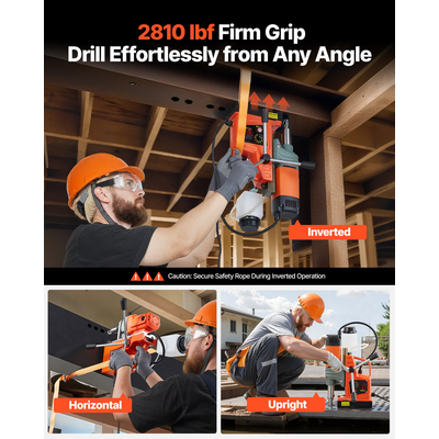 Μαγνητική πρέσα τρυπανιού VEVOR Μαγνητική πρέσα τρυπανιού 1350W 50mm Διάμετρος τρυπήματος 0-800RPM