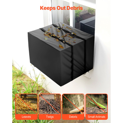 Κάλυμμα κλιματιστικού VEVOR 530 x 400 x 380 mm Αδιάβροχο ρυθμιζόμενο λουράκι