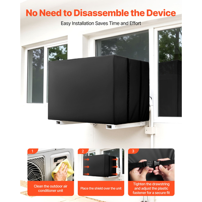 Κάλυμμα κλιματιστικού VEVOR 530 x 400 x 380 mm Αδιάβροχο ρυθμιζόμενο λουράκι