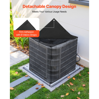 Κάλυμμα κλιματιστικού VEVOR 812 x 812 x 914 mm Διπλής στρώσης αποσπώμενο στέγαστρο