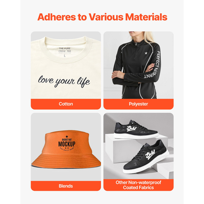 Σίδερο βινυλίου μεταφοράς θερμότητας VEVOR HTV σε ρολό βινυλίου 304,8 x 21336 mm Γυαλιστερό μαύρο