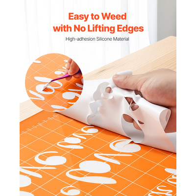 Σίδερο βινυλίου μεταφοράς θερμότητας VEVOR HTV σε ρολό βινυλίου 304,8 x 21336 mm Γυαλιστερό λευκό