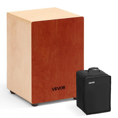 VEVOR Cajon Box Drum από ξύλο σημύδας, χορδές κιθάρας για κρουστά όργανα, τσάντα ταξιδιού