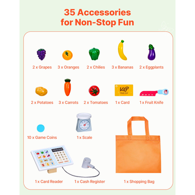 VEVOR Ξύλινο Κουκλοθέατρο 2 σε 1 Αναστρέψιμο Παιχνιδότοπο Παιδική Παιχνιδότοπος