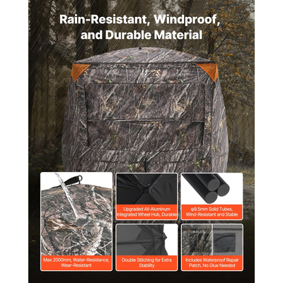 Φορητή θερμομονωτική τσάντα μεταφοράς για κυνηγετικά στόρια VEVOR 2-3 ατόμων για ελάφια εδάφους