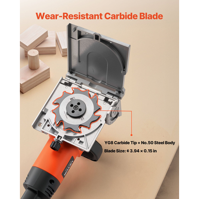 Κόφτης Πλακών Μπισκότων VEVOR 5.9A 11600 RPM με Κινητήρα Ξύλων Μπισκότων