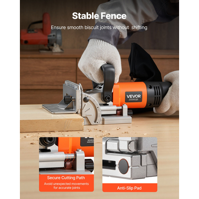 Κόφτης Πλακών Μπισκότων VEVOR 5.9A 11600 RPM με Κινητήρα Ξύλων Μπισκότων