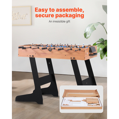 Πτυσσόμενο τραπέζι ποδοσφαίρου VEVOR 106 cm, τυπικό μέγεθος τραπεζιού για το σπίτι