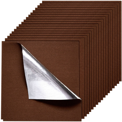 Πλακάκια χαλιού VEVOR 610x610 mm 20 τεμάχια αυτοκόλλητα χαλιά με αυτοκόλλητο καφέ χρώμα