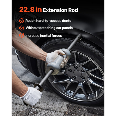 Κιτ εξολκέα βαθουλωμάτων VEVOR, εξολκέας βαθουλωμάτων με συρόμενο σφυρί, σετ επισκευής βαθουλωμάτων αυτοκινήτου 10 λίβρες