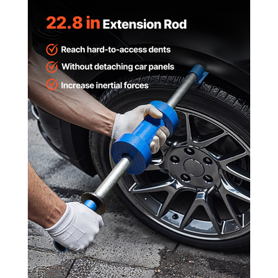 Κιτ εξολκέα βαθουλωμάτων VEVOR, εξολκέας βαθουλωμάτων με συρόμενο σφυρί, σετ επισκευής βαθουλωμάτων αυτοκινήτου 13 λίβρες