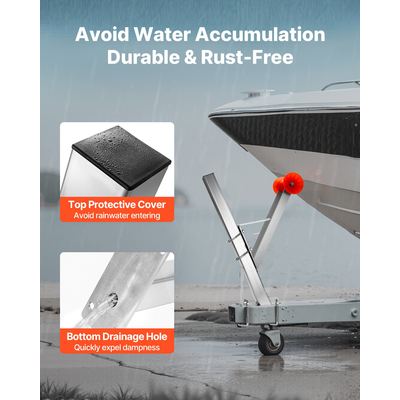 Βάση βαρούλκου VEVOR με βίδες U για γλώσσα ρυμούλκησης 76 mm Π x 76-101 mm Υ