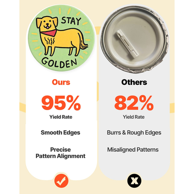 Μηχανή κατασκευής κουμπιών VEVOR Πλαστική μηχανή κατασκευής καρφιτσών 32/58/75 mm 3 σε 1 300 τεμάχια ανταλλακτικά