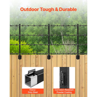 Επέκταση φράχτη VEVOR 12 τεμάχια βραχιόνων επέκτασης ύψους φράχτη επιφανειακής τοποθέτησης 32,1 ιντσών