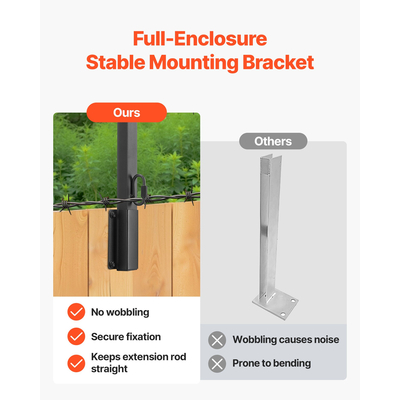 Επεκτάσεις φράχτη VEVOR 8 τεμάχια, βραχίονες επέκτασης ύψους φράχτη επιφανειακής τοποθέτησης 23,8 ιντσών