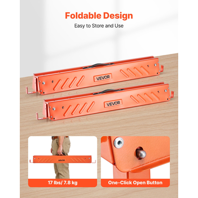 Πάγκος εργασίας VEVOR Saw Horses 2 τεμαχίων βαρέως τύπου, χωρητικότητας 660 λίβρες για ξυλουργική