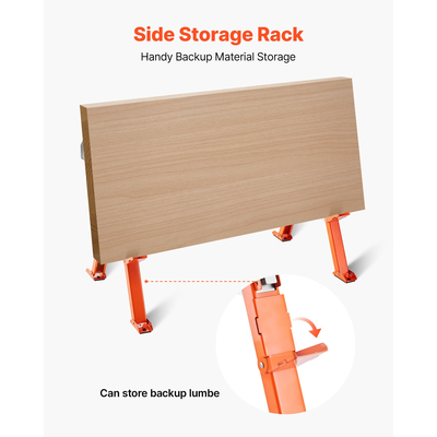 Πάγκος εργασίας VEVOR Saw Horses 2 τεμαχίων βαρέως τύπου, ρυθμιζόμενο ύψος φορτίου 1800 λίβρες