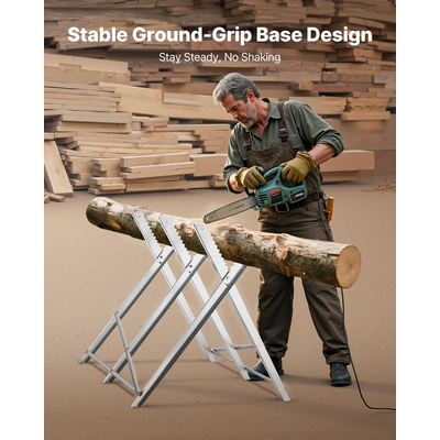 VEVOR Πριόνι Αλόγου Εργασίας Βαρέως Τύπου 175 κιλά Χωρητικότητα Φόρτωσης για Ξυλουργικές Εργασίες