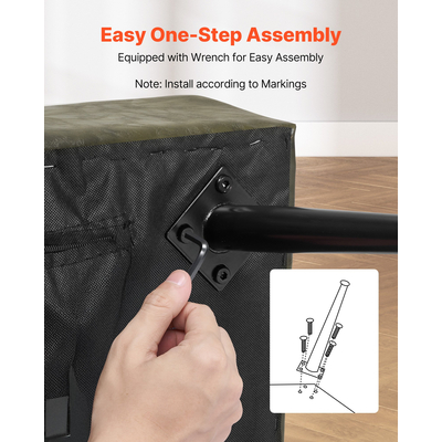 VEVOR Πάγκος Υπνοδωματίου από PU δέρμα με μεταλλικά πόδια, παπουτσοθήκη για είσοδο, πράσινο