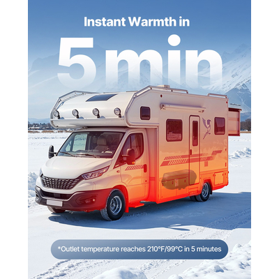 Φορητός θερμαντήρας ντίζελ VEVOR 8KW DC 12V/24V 10 L μεγάλη δεξαμενή