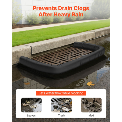 Κάλτσα φίλτρου ιζημάτων VEVOR 5in x 10ft Κάλτσα λάσπης, έλεγχος διάβρωσης, προστασία αποχέτευσης